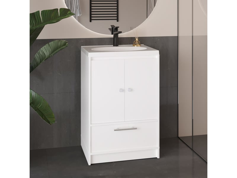  Meuble de salle de bain madison de 60 cm, blanc  - Conforama B