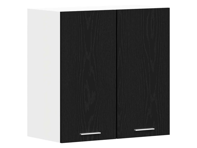  Meuble de cuisine - armoire suspendue lyon chêne noir 60 x 31 x 60 cm  - Conforama A