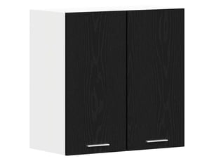 Meuble de cuisine - armoire suspendue lyon chêne noir 60 x 31 x 60 cm