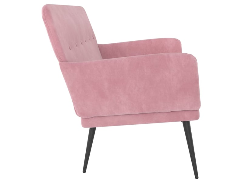  Banc chambre, banc de lit rose 108x79x79 cm velours shl28921  - Conforama D