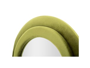 Miroir mural miki xl avec cadre en velours vert