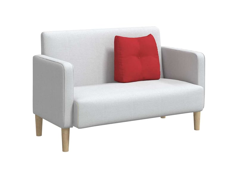 Coussin de dos, coussin de dossier rouge 45 x 24 x 50 cm tissu cf55002 - Conforama C