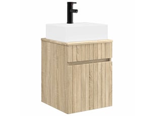 Meuble-sèche avec évier mural chêne sonoma 39x41x62.5 cm