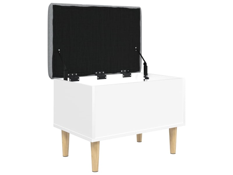  Banc chambre, banc de rangement blanc 62x42x46 cm bois d'ingénierie  - Conforama D