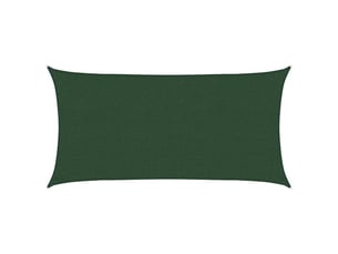 Voile d'ombrage - voile d'ombre - voile parasol 160 gm² vert foncé 2,5x4,5 m pehd