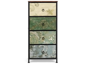 Chiffonnier 4 tiroir(s) MIVRAY coloris multicolore largeur 45.5 cm hauteur 95.5 cm