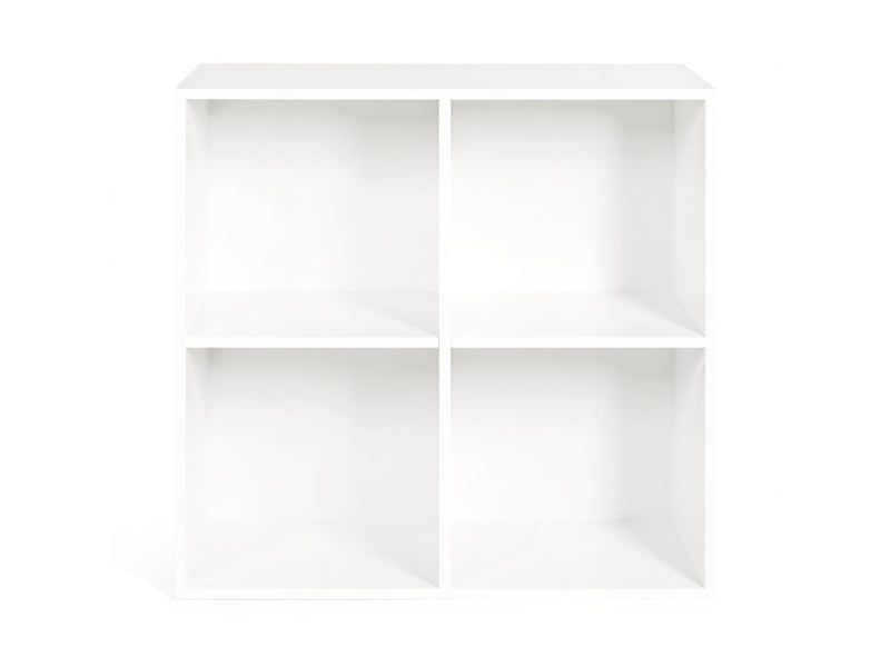  Bibliothèque étagère à 4 cases meuble de rangement blanc T5828P514796 - Conforama A