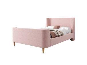 Lit simple 90x200 cm <strong>HAUSS SPOLE</strong>  <strong></strong> coloris rose