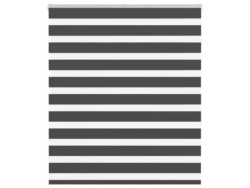 Store zèbre, store de fenêtre noir 125x150 cm largeur du tissu 120,9 cm polyester cf48870 - Conforama B