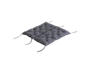 Coussin de banc de jardin 100 x 98 x 8 cm, polyester gris foncé, résistant aux intempéries