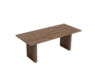 Table de salle à manger extensible 140200 x 90 cm – walnut – plateau rectangulaire 6 à 8 personnes