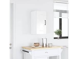 Armoire murale de cuisine kalmar blanc brillant bois ingénierie shl2949