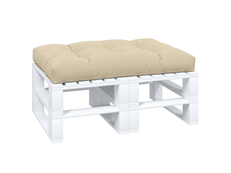  Coussin de palette, coussin de chaise, coussin de canapé beige 120x80x12 cm tissu cf55286  - Conforama C