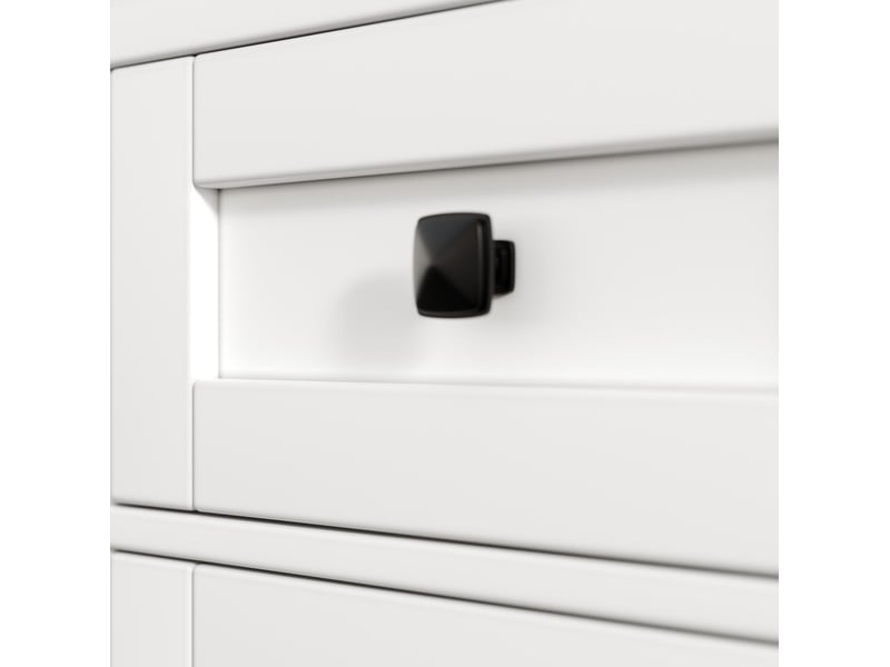 Desserte de cuisine mobile 120 x 71 x 98 cm blanche en mdf, 3 tiroirs, plateau rabattable et led connectée - Conforama E