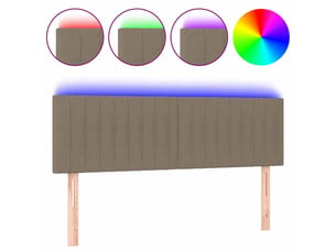 Tete de lit A poser largeur 144 cm   taupe