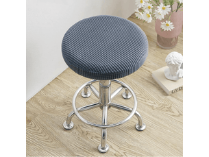 Lot de 4 housses de tabouret rondes antidérapantes, housses de chaise rondes élastiques, lavables et faciles d'entretien, douces et durables, adaptées, multicolore