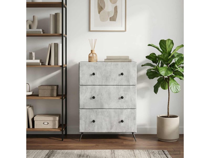  Armoire de rangement bureau, armoire à tiroirs 66 x 34,5 x 90 cm bois d'ingénierie shl4739  - Conforama B