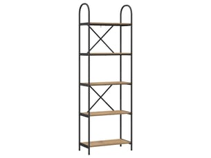 Étagère 5 niveaux, étagère de rangement 60 x 30 x 183 cm bois d'ingénierie shl7135