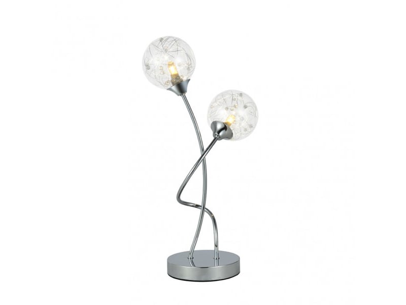  Lampe à poser fabrilamp rio de janeiro g9 coloris chromé 45 x 24 x 14 cm 154172020 - Conforama C