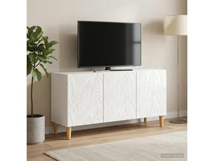 Meuble tv coloris blanc 99 cm <strong></strong>  <strong></strong>