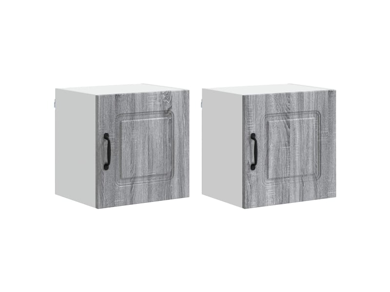  Meuble mural de cuisine | armoire de cuisine 2 pcs gris sonoma shl6172  - Conforama A