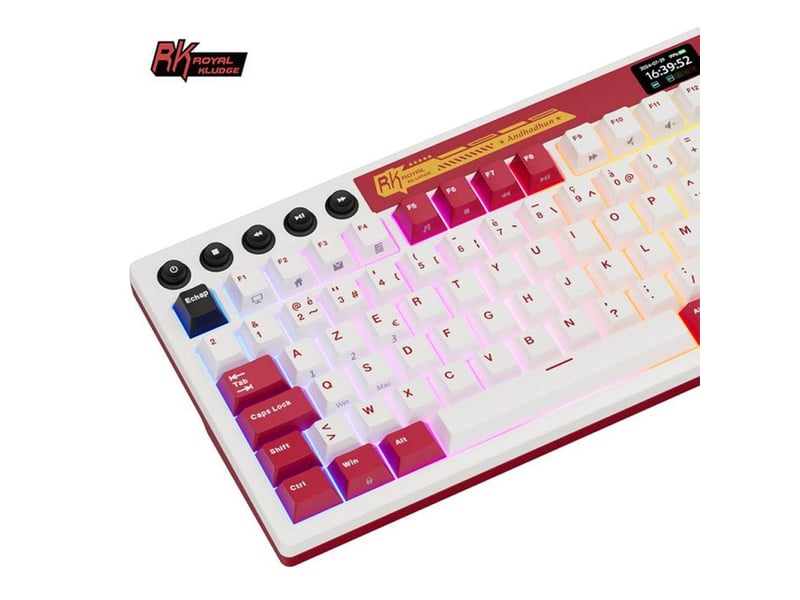  Clavier gaming sans fil 75% tri-mode 2.4g bluetooth usb-c avec touches hot-swap et rétroéclairage rgb 321202_AACJU05123_6_DROPFR - Conforama E
