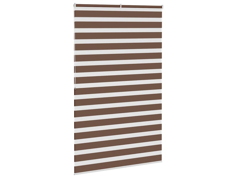 Store zèbre, store de fenêtre marron 150x200cm largeur du tissu 145,9cm polyester cf48685 - Conforama D