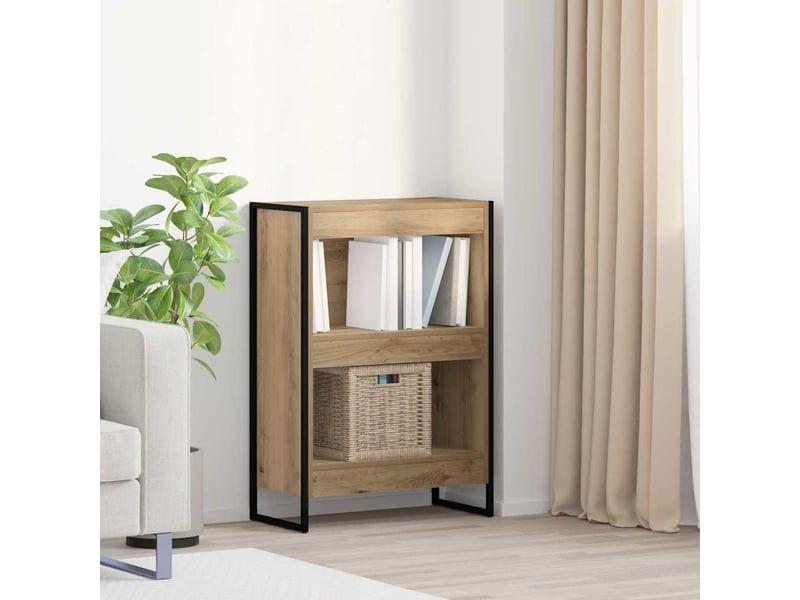 Bibliothèque, armoire à livres 60 x 30 x 86,5 cm bois d'ingénierie chêne artisan - Conforama B