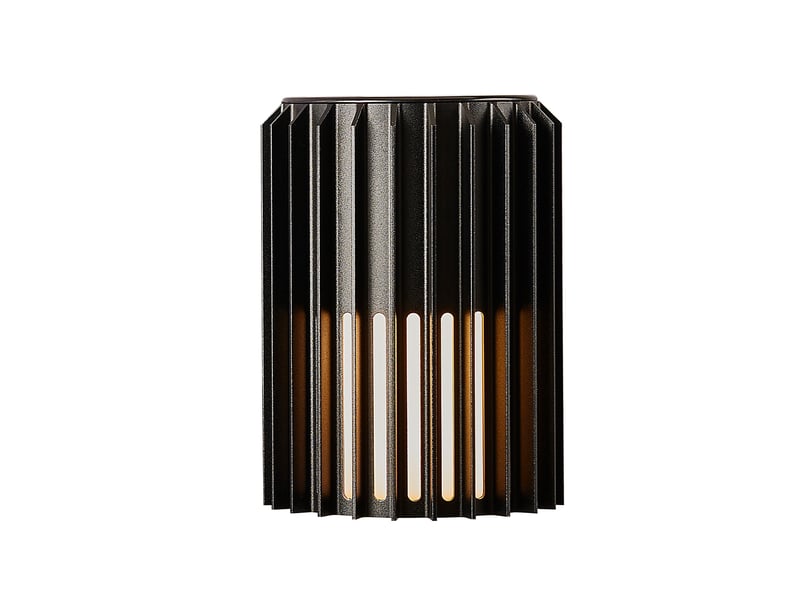  Applique murale extérieur adapté aux zones côtières, aludra simple en aluminium noir, ip54, nordlux 2118011203 - Conforama D