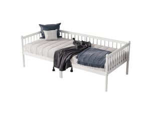 Lit banquette 90x200 cm    coloris blanc