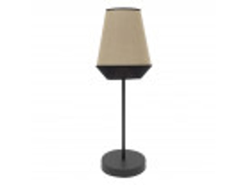  Lampe à poser fabrilamp campana toile de jutenoir 1 x e27 74 x 25 x 25 cm 173971109 - Conforama B