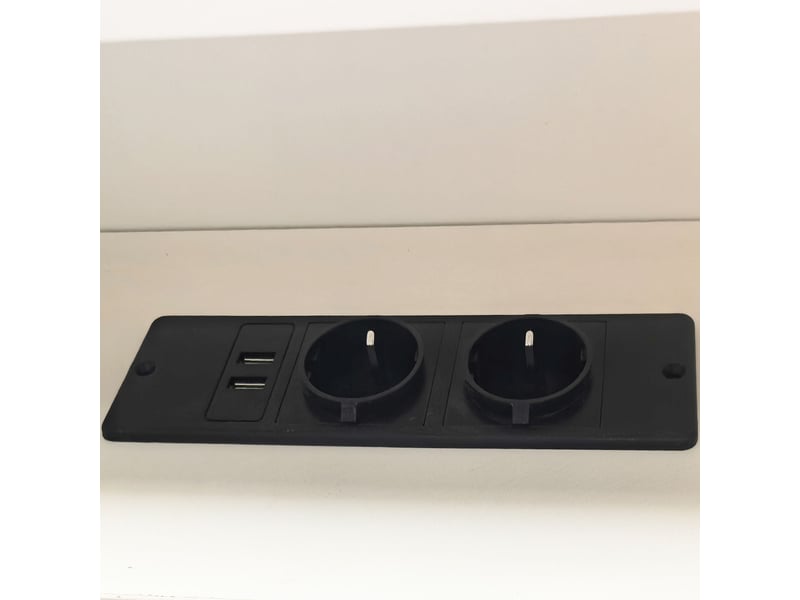  Lit plateforme blanc 90x200 cm en bois, tête de lit rembourrée, étagères, 2 tiroirs, station de charge et led multicolores  - Conforama E