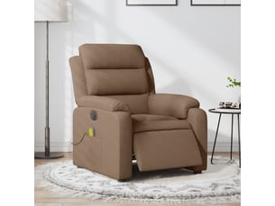 Fauteuil relax électrique <strong></strong> Tissu marron