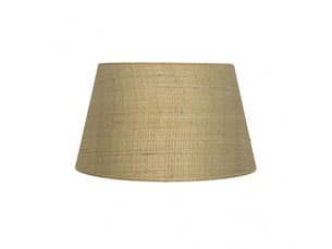 Abat-jour conique ouvert fabrilamp salma naturel, e27, ø 40 cm, h 25 cm