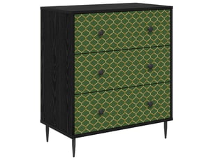 Commode 1 tiroir(s)    <strong></strong> <strong></strong> coloris noir largeur 66 cm
