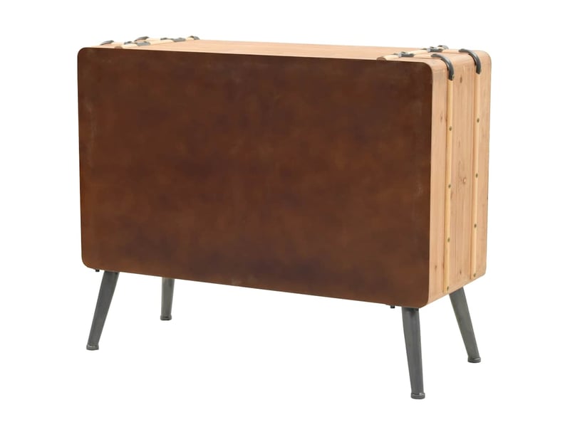  Armoire de rangement bureau, armoire à tiroirs bois de sapin massif 91x35x73 cm  - Conforama D