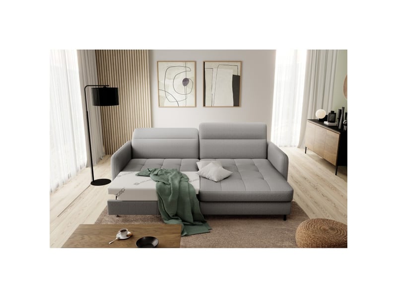  Canapé d'angle collection goumsi coloris gris  - Conforama B