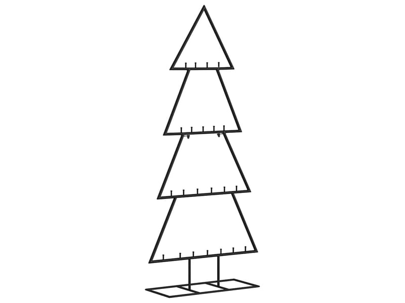  Sapin de noël - arbre de noël en métal pour décoration noir 125 cm  - Conforama E