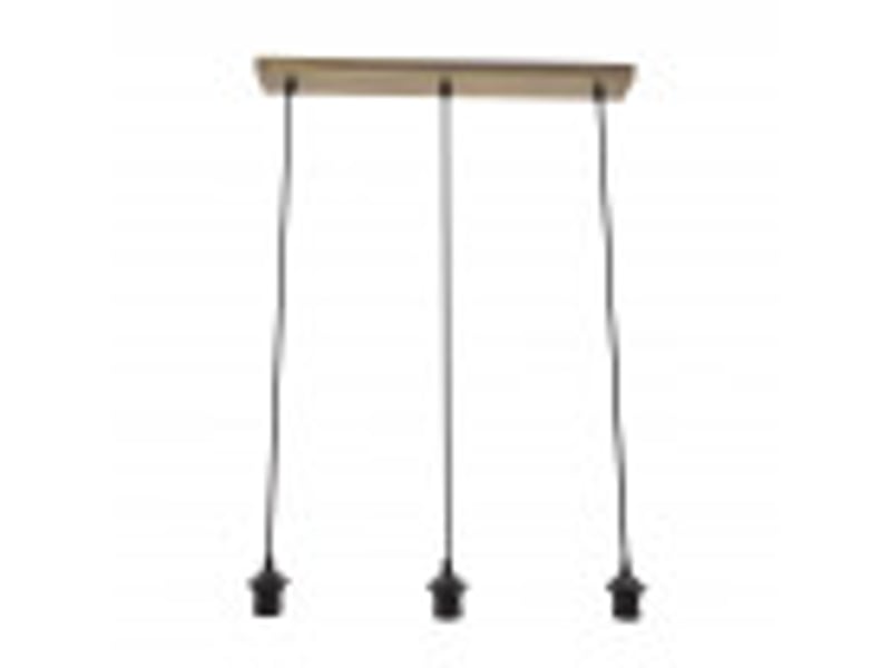  Armature de rampe de plafond fabrilamp nia cuir 3 x e27 réglable 15-105 cm 60x6 cm 201293R14 - Conforama B