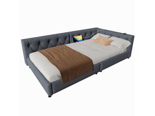 Lit banquette 90x200 cm MODENUIT    coloris gris