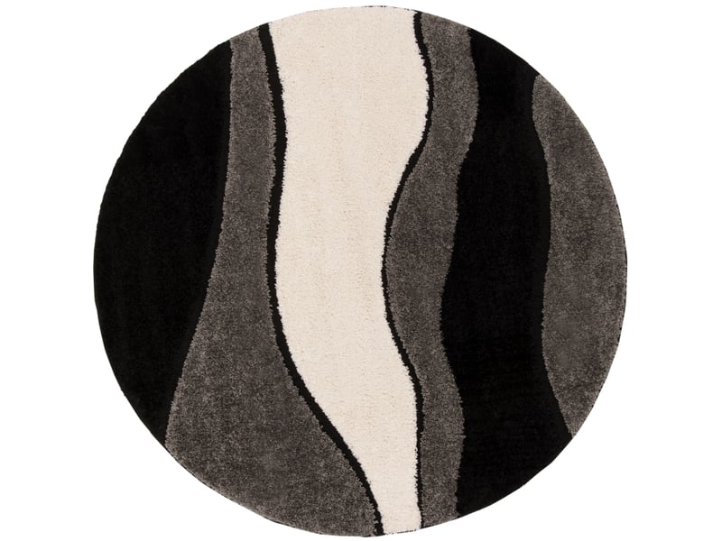  Tapis en polypropylène grisnoir, 122 cm  - Conforama A