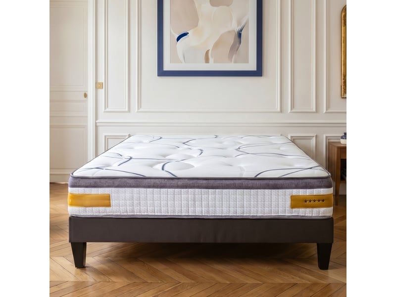 Ensemble matelas mémoire de forme copenhague avec sommier - 24 cm - 140x200 cm 4VP.PL.K15.1420 - Conforama B