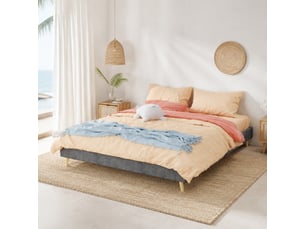 Lit adulte fixe 160x200 cm <strong>FLORAGRACE</strong> <strong></strong> 