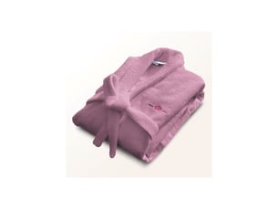 Peignoir de bain unisexe coton 500 gm2 avec capuche s rose manches longues
