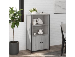 Buffet haut - bahut - meuble de rangement sonoma gris 62x32x103,5 cm bois d'ingénierie