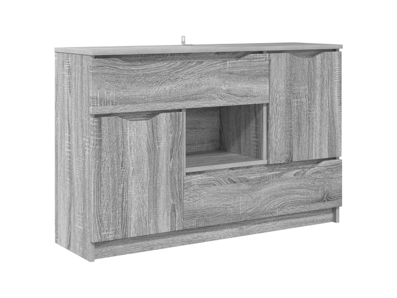  Buffet - bahut - meuble de rangement gris sonoma 100 x 30 x 65,6 bois d'ingénierie  - Conforama A