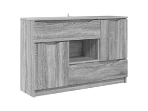 Buffet - bahut - meuble de rangement gris sonoma 100 x 30 x 65,6 bois d'ingénierie
