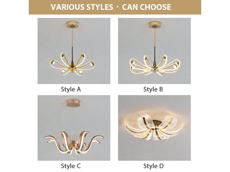  Suspension lotus b – led 34 w intégrée, éclairage 3 couleurs ASLED-683 - Conforama E