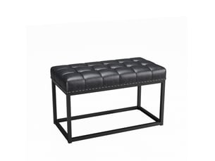 Banc  coloris noir <strong>MAISENTIEL</strong> <strong></strong> - 90 cm
