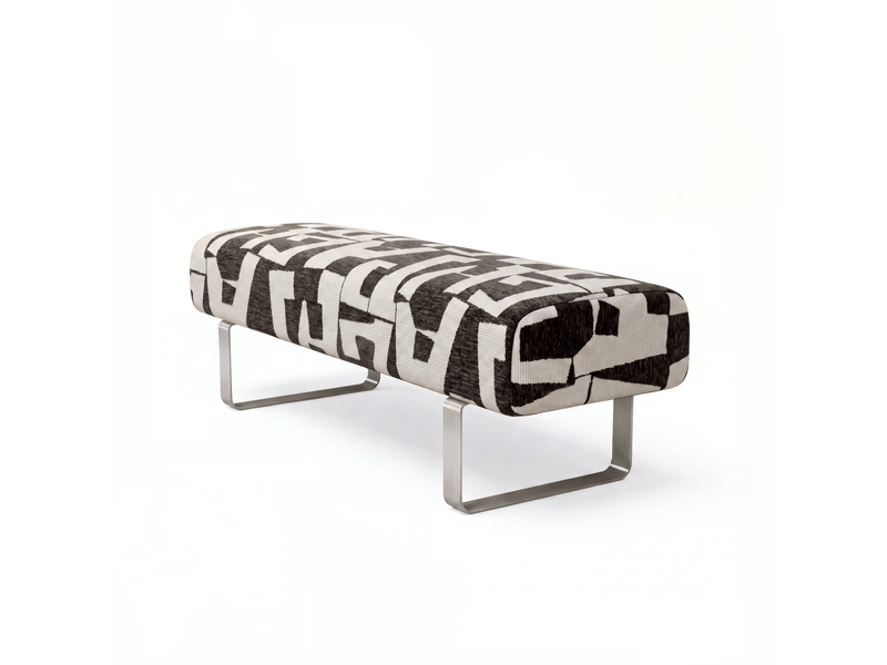  Banc en tissu texturé à motifs noir noxx B1TTMN - Conforama C